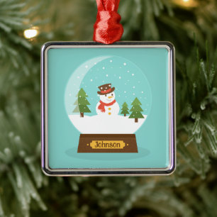 FUN!   Snowman Ornament - Personalised -Add Name