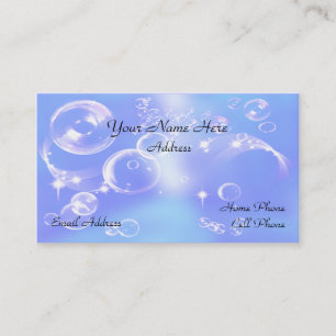 Fun Soap Bubbles Business Card