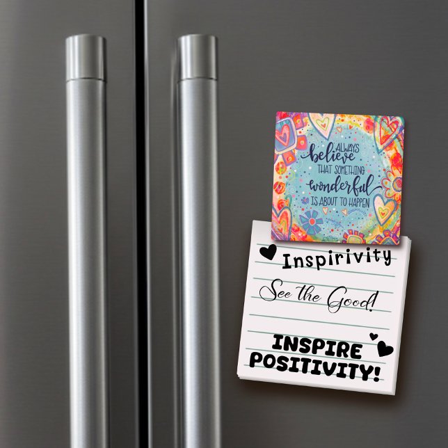 Fun Something Wonderful Floral Inspirivity Magnet (Creator Uploaded)