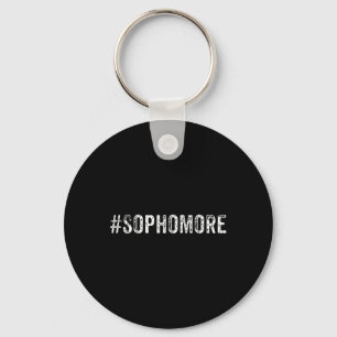 Fun Sophomore Tenth Grade Byck To School Gift Key Ring