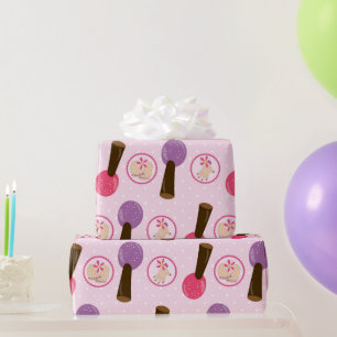 Fun spa themed pattern wrapping paper