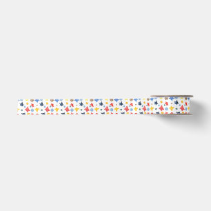 Fun Space Age, Stars, and Planets, Colourful Satin Ribbon