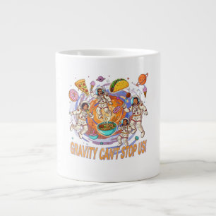 Fun Space Food Adventure Design   Cosmic Food Large Coffee Mug