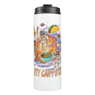 Fun Space Food Adventure Design   Cosmic Food Thermal Tumbler