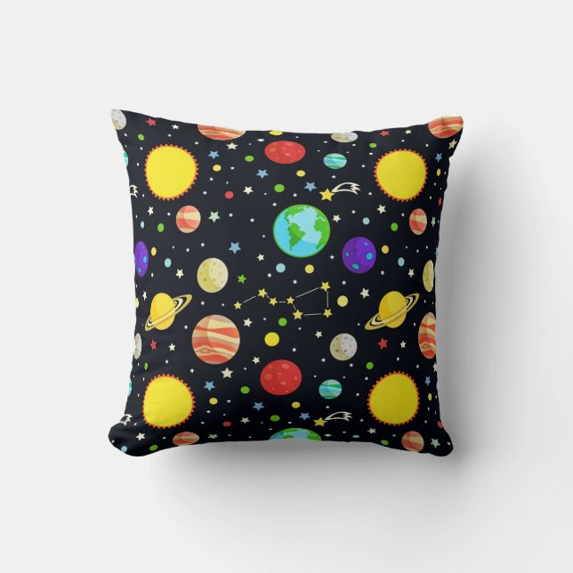 Fun Space Pattern Cushion (Front)