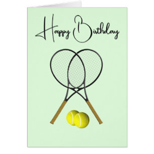 Fun Spin on Opponents Tennis Birthday 
