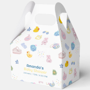 Fun Splish Splash Rubber Duck Bath Baby Shower Favour Box