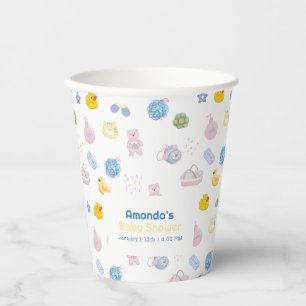 Fun Splish Splash Rubber Duck Bath Baby Shower Paper Cups