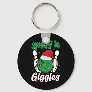 Fun Splits n Giggles Bowling Player Christmas Bowl Key Ring