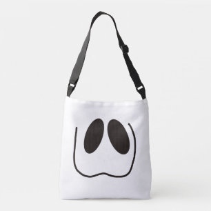 Fun, spooky, ghost face for Halloween Crossbody Bag