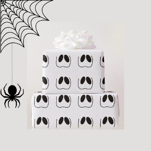 Fun, spooky, ghost face for Halloween Wrapping Paper