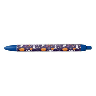 Fun Spooky Halloween Characters Black Ink Pen