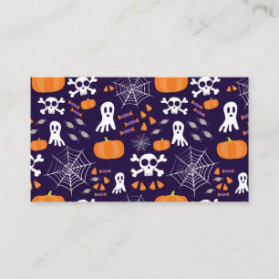 Fun Spooky Halloween Characters Business Card