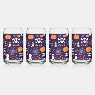 Fun Spooky Halloween Characters Can Glass