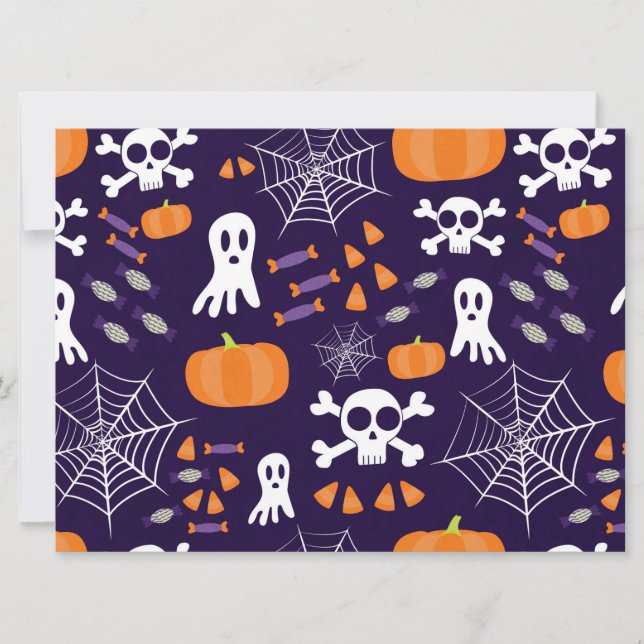 Fun Spooky Halloween Characters Card (Front)