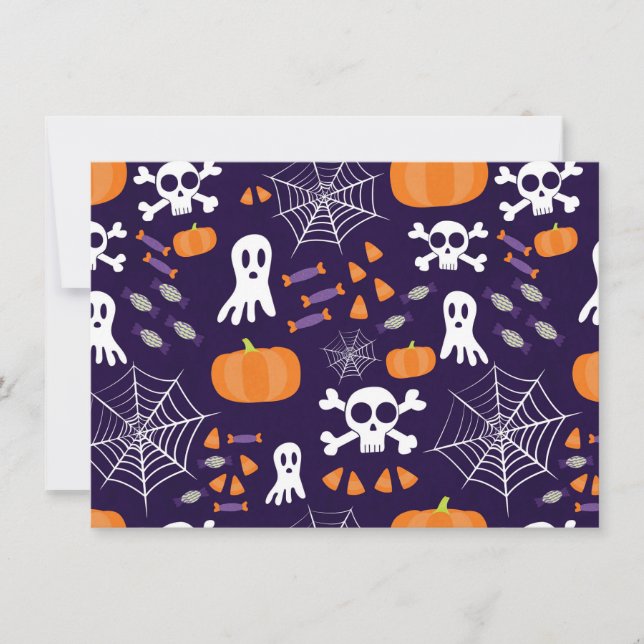Fun Spooky Halloween Characters Card (Front)