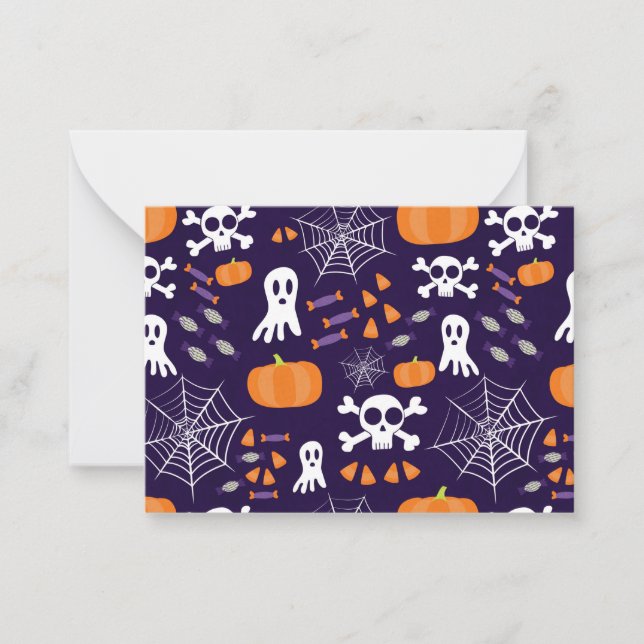 Fun Spooky Halloween Characters Card (Front)