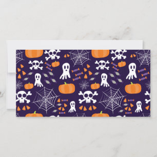 Fun Spooky Halloween Characters Card