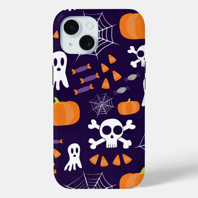 Fun Spooky Halloween Characters Case-Mate iPhone Case (Back)