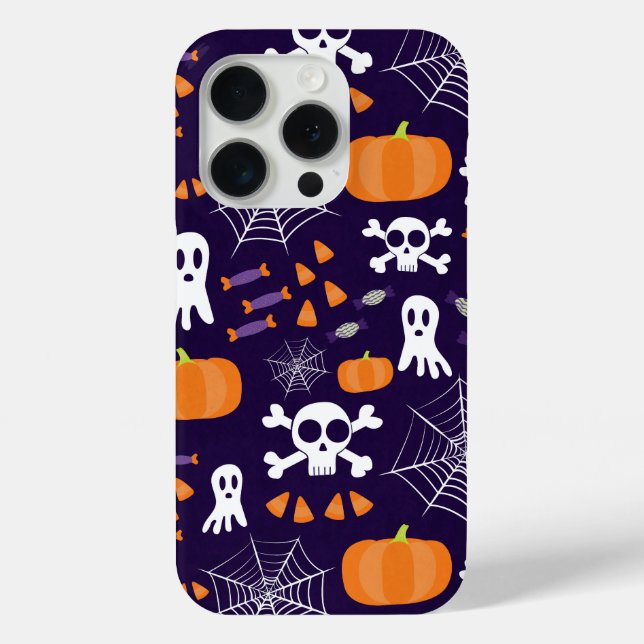 Fun Spooky Halloween Characters Case-Mate iPhone Case (Back)