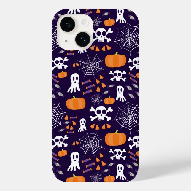 Fun Spooky Halloween Characters Case-Mate iPhone Case (Back)