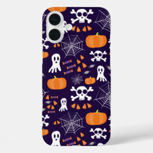 Fun Spooky Halloween Characters iPhone 16 Plus Case