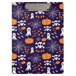 Fun Spooky Halloween Characters Clipboard