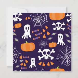 Fun Spooky Halloween Characters Holiday Card