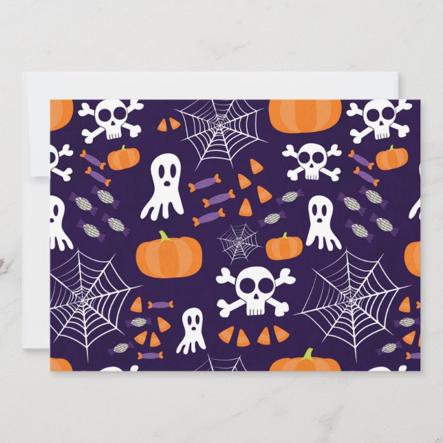 Fun Spooky Halloween Characters Invitation (Front)