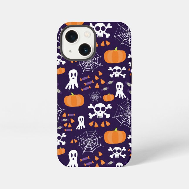Fun Spooky Halloween Characters iPhone Case (Back)