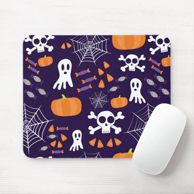 Fun Spooky Halloween Characters Mouse Pad (With Mouse)