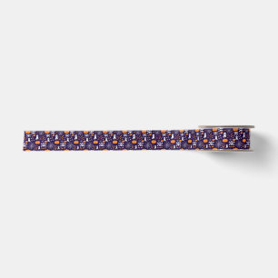 Fun Spooky Halloween Characters Satin Ribbon