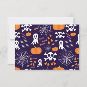 Fun Spooky Halloween Characters Save The Date