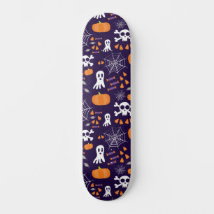 Fun Spooky Halloween Characters Skateboard