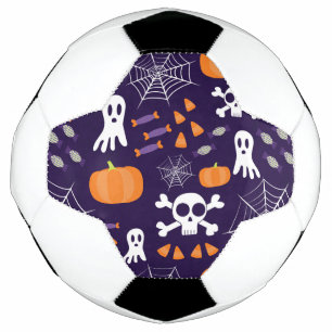 Fun Spooky Halloween Characters Soccer Ball