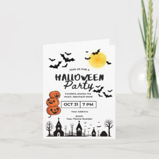 Fun & Spooky Halloween Party Invitation with Jack-