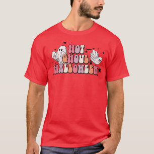 Fun Spooky Hot Ghoul Halloween Ghosts Funny Party  T-Shirt