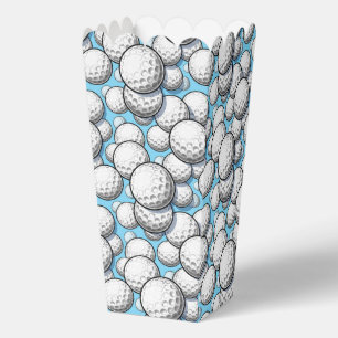 Fun sports golf ball tiled pattern favour box