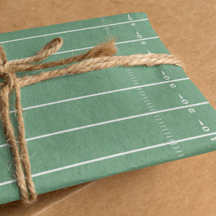 Fun Sports Green Football Field Whimsical Cute Tissue Paper