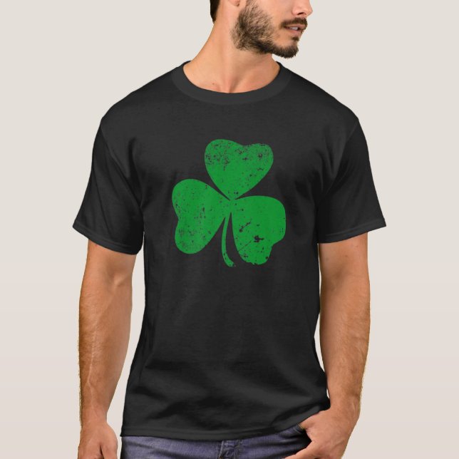 Fun "St Patrick's Day" Lucky Shamrock Tees For Kid (Front)