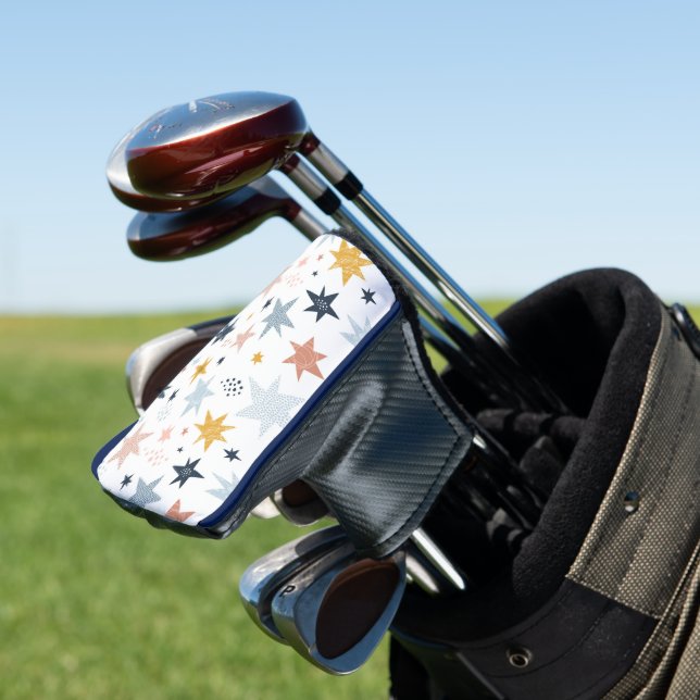 Fun Star Pattern Golf Head Cover (In Situ)