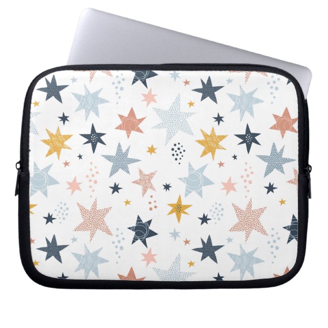Fun Star Pattern Laptop Sleeve (Front)