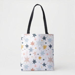 Fun Star Pattern Tote Bag