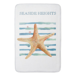 FUN STARFISH BEACH COASTAL VACATON BATH MAT