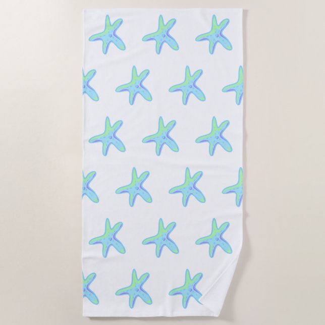 Fun Starfish Beach Towel (Front)