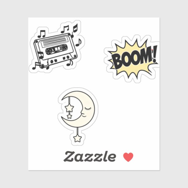 Fun Sticker Set – Colourful & Playful Designs (Sheet)