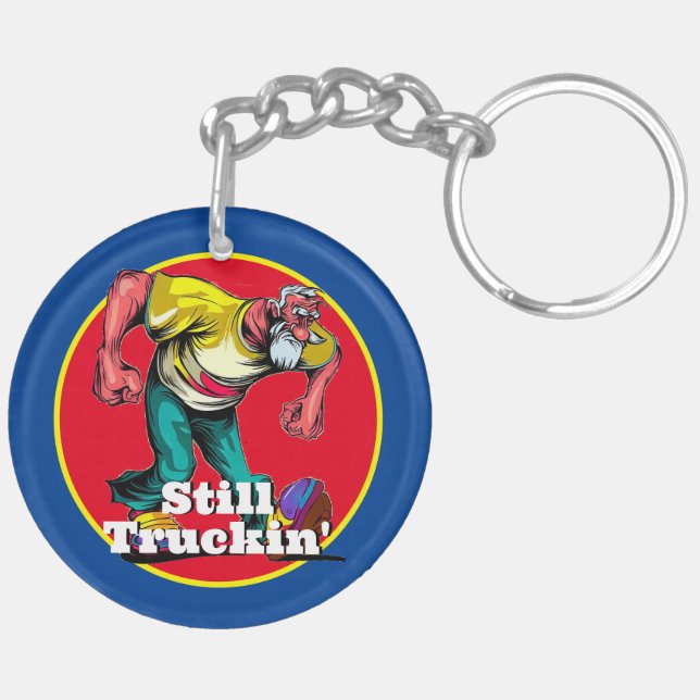 Fun Still Truckin' Key Ring (Back Left)