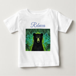 Fun Storybook Little Black Bear Baby T-Shirt