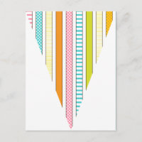 Fun Stripe and Polka Dot Colourful Flag Bunting