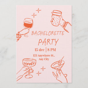 Fun & Stylish Bachelorette Weekend Invitation